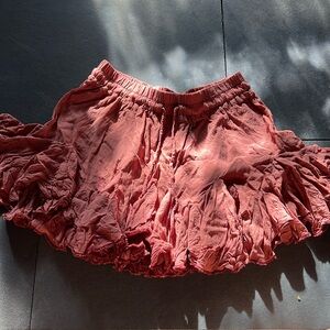 Super cute and flowy burnt orange skirt